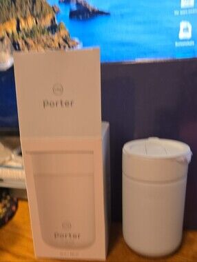 Porter White Ceramic To Go Mug 16oz